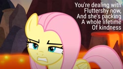 Size: 1920x1080 | Tagged: safe, edit, edited screencap, editor:quoterific, screencap, fluttershy, g4, sweet and smoky