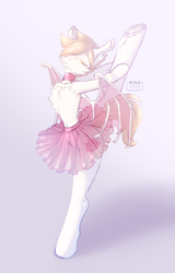Size: 1080x1686 | Tagged: safe, artist:striped-chocolate, oc, oc only, oc:white mouse, bat pony, semi-anthro, rcf community, arm hooves, ballerina, bat pony oc, bat wings, clothes, collar, female, flexible, gymnastics, skirt, solo, wings