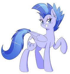 Size: 1080x1141 | Tagged: safe, artist:shelltoon, derpibooru exclusive, oc, oc only, oc:nimbostratus, pegasus, pony, 2021 community collab, derpibooru community collaboration, mohawk, simple background, solo, transparent background