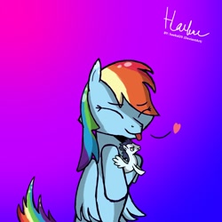 Size: 1080x1080 | Tagged: safe, artist:haekal20, rainbow dash, soarin', pegasus, pony, g4, female, love, male, ship:soarindash, shipping, straight, toy