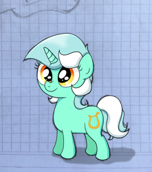Size: 2834x3202 | Tagged: safe, artist:background basset, lyra heartstrings, pony, unicorn, g4, female, filly, high res, paper, solo