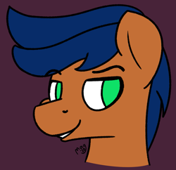 Size: 1453x1405 | Tagged: safe, artist:magmatic, oc, oc only, oc:firefly, earth pony, pony, bust, portrait, smug, solo