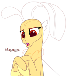 Size: 1712x1938 | Tagged: safe, artist:teepew, seapony (g4), g4, my little pony: the movie, base, bust, open mouth, signature, simple background, solo, transparent background