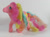 Size: 600x438 | Tagged: safe, photographer:breyer600, stripes (g1), g1, irl, photo, rainbow curl ponies, rainbow curl pony, simple background, toy