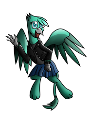 Size: 1284x1750 | Tagged: safe, artist:somber, oc, oc only, oc:sea breeze, griffon, 2021 community collab, derpibooru community collaboration, simple background, solo, transparent background