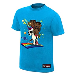 Size: 385x385 | Tagged: safe, 2015, barely pony related, big e, big e langston, clothes, kofi kingston, new day (stable), pony reference, shirt, slowpoke, sports, t-shirt, the new day, wrestling, wwe, xavier woods