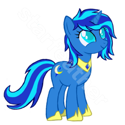 Size: 995x998 | Tagged: safe, artist:starfeather233, oc, oc only, oc:starfeather, pony, unicorn, obtrusive watermark, simple background, solo, transparent background, watermark