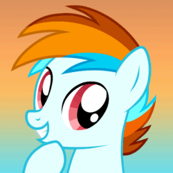 Size: 800x800 | Tagged: safe, artist:jennieoo, oc, oc:heart hop, pegasus, pony, g4, animated, blinking, icon, short hair, short mane, show accurate, solo, vector