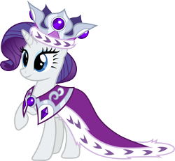 Size: 3246x3000 | Tagged: safe, artist:cloudy glow, princess platinum, rarity, pony, g4, hearth's warming eve (episode), cape, clothes, crown, high res, jewelry, regalia, simple background, solo, transparent background, vector
