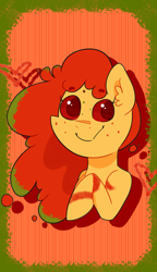 Size: 2300x4000 | Tagged: safe, artist:von babbitt, edit, oc, oc only, oc:banner, earth pony, food pony, original species, pony, food, ponified, solo