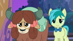 Size: 861x483 | Tagged: safe, screencap, gallus, ocellus, sandbar, silverstream, smolder, yona, changedling, changeling, classical hippogriff, dragon, earth pony, griffon, hippogriff, pony, yak, g4, she's all yak, animated, bow, bowtie, cloven hooves, colored hooves, cute, diaocelles, diastreamies, dragoness, female, flying, gallabetes, gif, group hug, hair bow, hug, jewelry, male, monkey swings, necklace, sandabetes, smolderbetes, student six, teenager, yonadorable