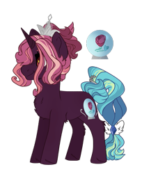 Size: 719x883 | Tagged: safe, artist:spectrumnightyt, oc, oc only, oc:hopeful day, pony, unicorn, female, mare, offspring, parent:fluttershy, parent:king sombra, parents:sombrashy, simple background, solo, transparent background