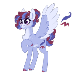 Size: 2000x2000 | Tagged: safe, artist:scarletskitty12, oc, oc only, oc:jot down, pegasus, pony, blaze (coat marking), blushing, cheek fluff, chest fluff, coat markings, colored hooves, facial markings, female, freckles, high res, mare, offspring, pale belly, parent:quibble pants, parent:rainbow dash, parents:quibbledash, simple background, solo, spread wings, transparent background, two toned wings, wings