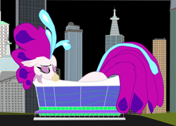Size: 1280x916 | Tagged: safe, artist:oceanrailroader, queen novo, seapony (g4), g4, my little pony: the movie, building
