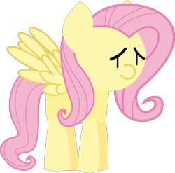 Size: 7011x6935 | Tagged: safe, artist:isaac_pony, fluttershy, pegasus, pony, g4, cute, female, food, horns, kibiy pony, show accurate, simple background, smiling, solo, spread wings, transparent background, vector, wings