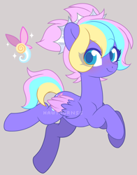 Size: 1562x1993 | Tagged: safe, artist:hawthornss, oc, oc only, oc:fairyfly, pegasus, pony, blushing, cute, looking at you, pigtails, simple background, smiling