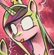 Size: 228x234 | Tagged: safe, princess cadance, alicorn, pony, g4, spoiler:comic, :p, female, possessed, solo, tongue out