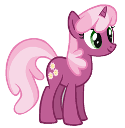 Size: 597x612 | Tagged: safe, artist:abealy2, cheerilee, pony, unicorn, g4, female, looking at you, mare, race swap, simple background, solo, white background