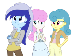 Size: 8000x6000 | Tagged: safe, artist:vicakukac200, lemon hearts, minuette, twinkleshine, equestria girls, g4, clothes, crossed arms, equestria girls-ified, female, hand on hip, simple background, transparent background, trio