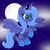 Size: 1800x1800 | Tagged: safe, artist:ponkus, princess luna, alicorn, pony, g4, female, flying, mare, moon, night, s1 luna, sky, smiling, solo