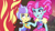 Size: 1600x900 | Tagged: safe, screencap, kiwi lollipop, sunset shimmer, supernova zap, human, equestria girls, equestria girls specials, g4, my little pony equestria girls: better together, my little pony equestria girls: sunset's backstage pass, female, k-lo, postcrush, su-z