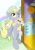 Size: 1024x1449 | Tagged: safe, artist:joycat, derpy hooves, fluttershy, pegasus, pony, g4, bipedal, clock, cute, derpabetes, female, fluttershy plushie, food, kitchen, mare, muffin, nightcap, plushie, solo, weapons-grade cute