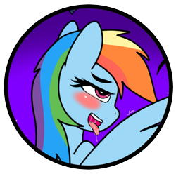 Size: 1233x1225 | Tagged: safe, artist:takaneko13, rainbow dash, pegasus, pony, g4, ahegao, bust, cropped, drool, eyes rolling back, female, mare, open mouth, simple background, tongue out, transparent background