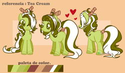 Size: 2098x1229 | Tagged: safe, artist:2pandita, oc, oc only, oc:marychan, earth pony, pony, female, mare, reference sheet, solo