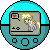 Size: 50x50 | Tagged: safe, alternate version, artist:theironheart, derpy hooves, pegasus, pony, g4, animated, base used, bouncing, crossover, female, filly, filly derpy, gif, heart, pictogram, pixel art, pokewalker, pokémon, simple background, transparent background, younger