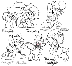 Size: 2184x2000 | Tagged: safe, artist:mulberrytarthorse, oc, oc:attraction, oc:comfy pillow, pony, chibi, cute, female, high res, male