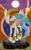 Size: 1500x2400 | Tagged: safe, artist:flash_draw, philomena, princess celestia, alicorn, phoenix, pony, g4, carnival, dancing, feather