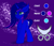 Size: 3500x3000 | Tagged: safe, artist:snowstormbat, oc, oc only, oc:aphelion darkmoon, bat pony, bat pony unicorn, hybrid, pony, unicorn, abstract background, high res, horn, male, reference sheet, solo