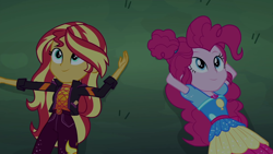 Size: 1920x1080 | Tagged: safe, screencap, pinkie pie, sunset shimmer, equestria girls, equestria girls series, equestria girls specials, g4, my little pony equestria girls: sunset's backstage pass, female