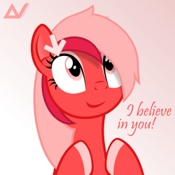 Size: 1500x1500 | Tagged: safe, artist:arifproject, oc, oc only, oc:downvote, earth pony, pony, derpibooru, g4, cute, derpibooru ponified, downvotes are upvotes, looking up, meta, ponified, simple background, smiling, solo, text, vector