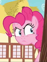 Size: 713x937 | Tagged: safe, screencap, pinkie pie, earth pony, pony, g4, secrets and pies, cropped, female, mare, solo