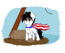 Size: 1024x838 | Tagged: safe, artist:jadedpuzzle, oc, oc only, pony, cape, clothes, solo