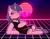 Size: 1628x1272 | Tagged: safe, artist:sb66, oc, oc only, oc:spring starflower, pony, unicorn, artist, choker, clothes, cute, female, outrun, retrowave, trans female, transgender