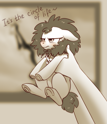 Size: 815x942 | Tagged: safe, artist:28gooddays, oc, human, pony, angry, hand, holding a pony, monochrome, movie reference, the lion king, unamused, ych example, ych sketch, your character here