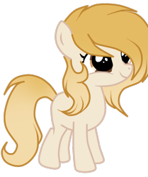 Size: 817x977 | Tagged: safe, artist:applerougi, oc, oc only, oc:cremita, earth pony, pony, female, filly, simple background, solo, transparent background, younger
