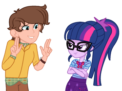 Size: 946x708 | Tagged: safe, artist:ketrin29, artist:lynnqueenofsports, sci-twi, twilight sparkle, equestria girls, g4, base used, crossover, crossover shipping, equestria girls-ified, shipping, spies in disguise, walter beckett