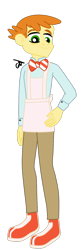 Size: 542x1645 | Tagged: safe, artist:gmaplay, carrot cake, equestria girls, g4, clothes, male, simple background, solo, transparent background