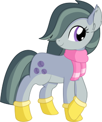 Size: 5974x7156 | Tagged: safe, artist:cyanlightning, marble pie, earth pony, pony, g4, .svg available, absurd resolution, clothes, cute, female, gloves, looking at you, marblebetes, mare, scarf, simple background, smiling, solo, transparent background, vector, winter outfit