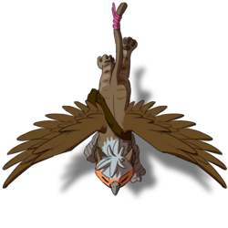 Size: 473x473 | Tagged: safe, alternate version, artist:lionheartcartoon, oc, oc only, oc:thumbtack, griffon, ponyfinder, dungeons and dragons, griffon oc, high angle, pen and paper rpg, rpg, simple background, solo, token, transparent background