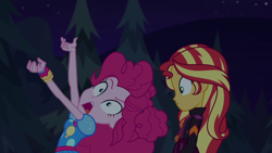 Size: 1920x1080 | Tagged: safe, screencap, pinkie pie, sunset shimmer, equestria girls, equestria girls series, g4, sunset's backstage pass!, spoiler:eqg series (season 2), female