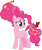 Size: 3500x4176 | Tagged: safe, artist:cloudy glow, pinkie pie, earth pony, pony, g4, my little pony: friendship is magic, the last problem, .ai available, candy, female, food, lollipop, mare, older, older pinkie pie, rubber duck, simple background, smiling, solo, teddy bear, transparent background, vector