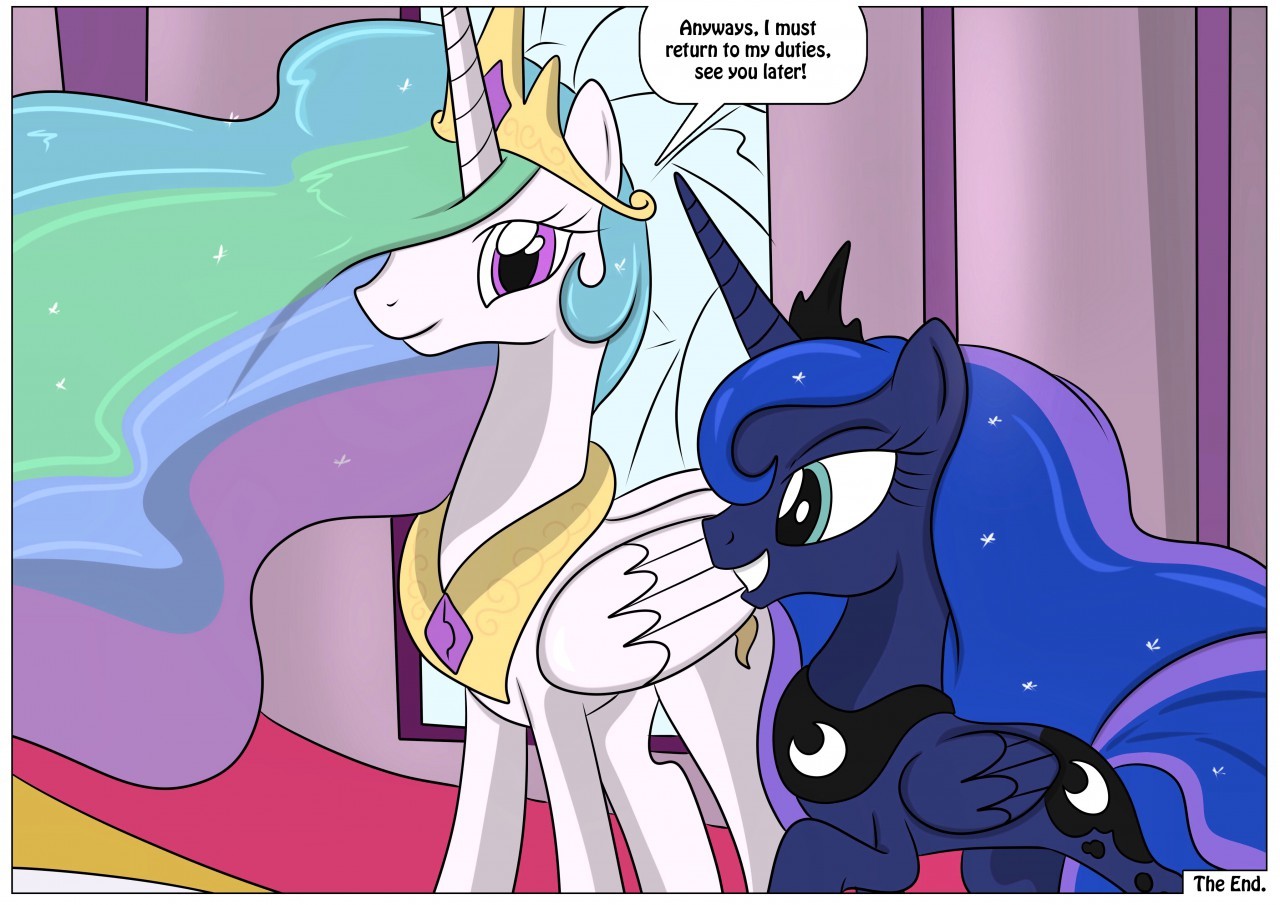 2271404 - safe, artist:rex-equinox, princess celestia, princess luna,  comic:royal makeover, g4, canterlot castle, comic, commission, human to  pony, male to female, rule 63, transformation, transformation sequence,  transgender transformation - Derpibooru