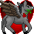 Size: 50x50 | Tagged: safe, artist:chili19, oc, oc only, oc:chili, donkey, pony, female, flower in mouth, heart, pixel art, raised hoof, rose, rose in mouth, simple background, solo, transparent background, wings