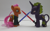 Size: 749x460 | Tagged: safe, artist:chili19, oc, oc only, oc:maurus, oc:orange sky, earth pony, pony, unicorn, clothes, crossover, customized toy, duo, earth pony oc, horn, irl, lightsaber, photo, star wars, stylus, toy, unicorn oc, weapon