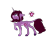 Size: 2500x2000 | Tagged: safe, artist:koloredkat, oc, oc only, oc:shadowlight, pony, unicorn, colored hooves, female, high res, horn, leonine tail, magical lesbian spawn, mare, offspring, parent:tempest shadow, parent:twilight sparkle, parents:tempestlight, raised hoof, reference sheet, simple background, transparent background, underhoof, unicorn oc