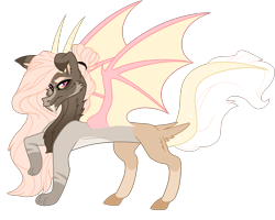 Size: 2500x2000 | Tagged: safe, artist:koloredkat, oc, oc only, oc:lucifer, draconequus, hybrid, draconequus oc, high res, interspecies offspring, male, offspring, parent:discord, parent:fluttershy, parents:discoshy, reference sheet, simple background, snaggletooth, solo, transparent background